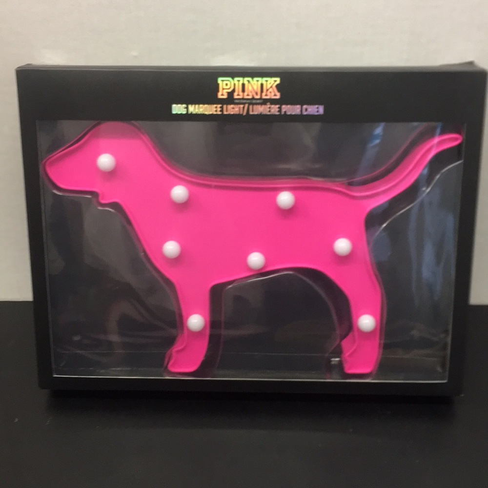 💥PINK VICTORIA SECRET💥DOG MARQUE LIGHT 💥 - Picture 1 of 4